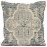 Bigaa Teal Medallion Throw Pillow
