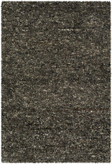 Made to Order Custom Size Sevan Black Wool Area Rug