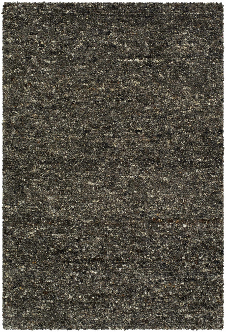 Made to Order Custom Size Sevan Black Wool Area Rug