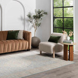 Navya Light Gray Luxe Hand Crafted Wool Area Rug