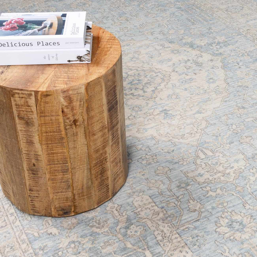 Navya Light Gray Luxe Hand Crafted Wool Area Rug