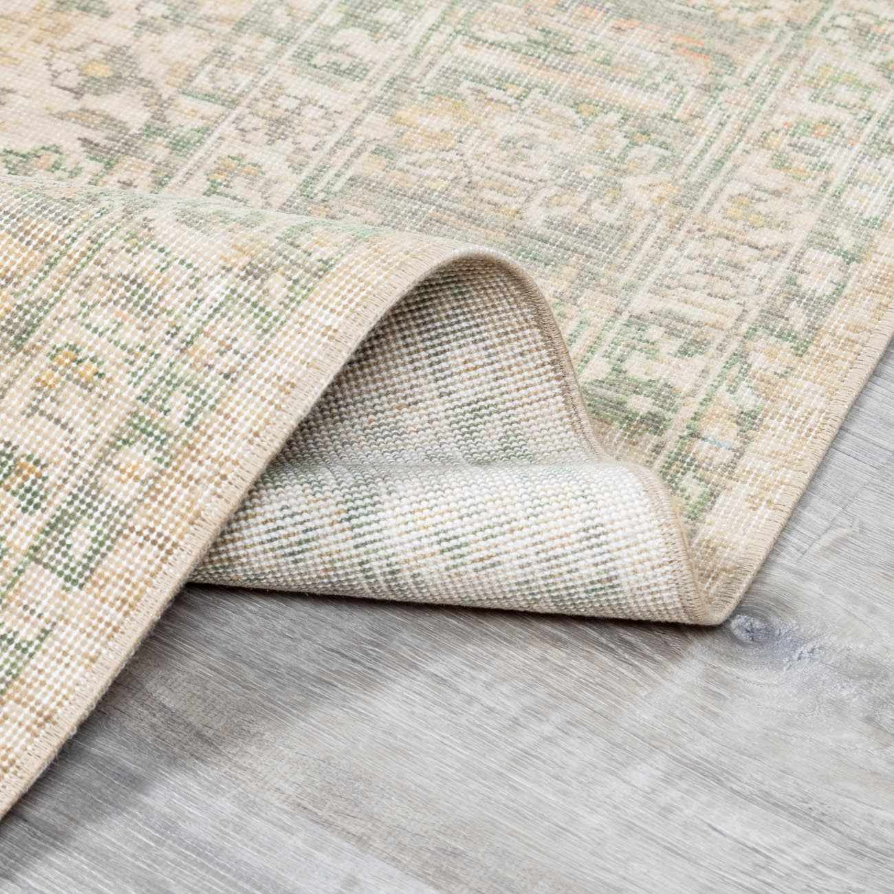 Navya Light Beige Luxe Wool Area Rug