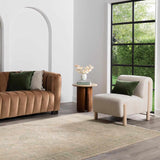 Navya Light Beige Luxe Wool Area Rug