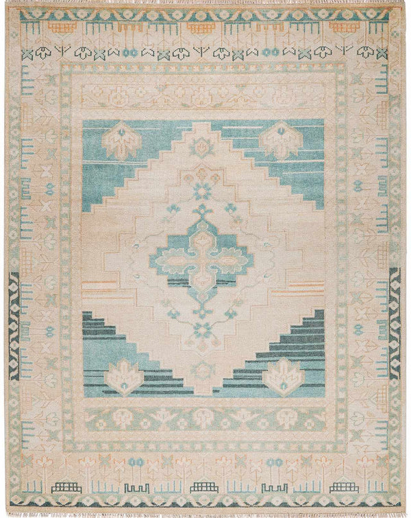 Songculan Teal Wool Rug