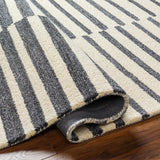 Made to Order Custom Size Gawel Charcoal Area Rug
