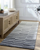 Made to Order Custom Size Gawel Charcoal Area Rug