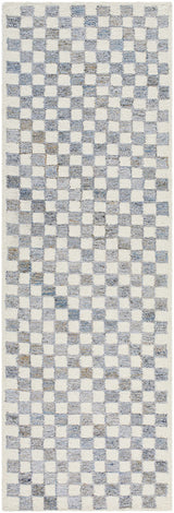 Halen Gray Checkered Area Rug