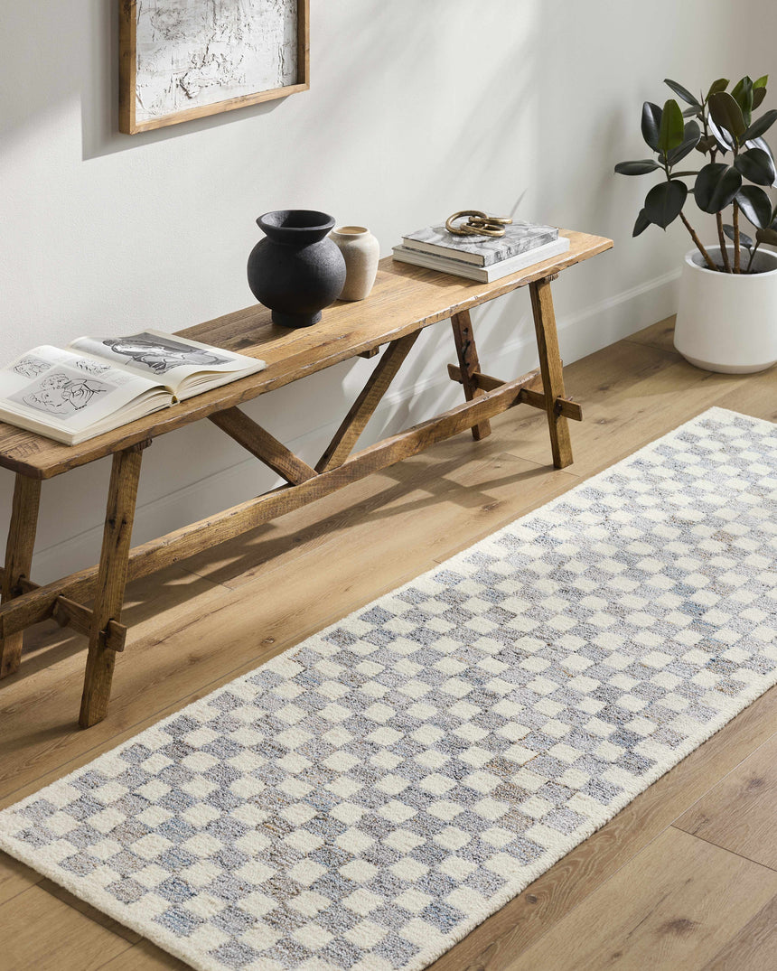Halen Gray Checkered Area Rug – Boutique Rugs
