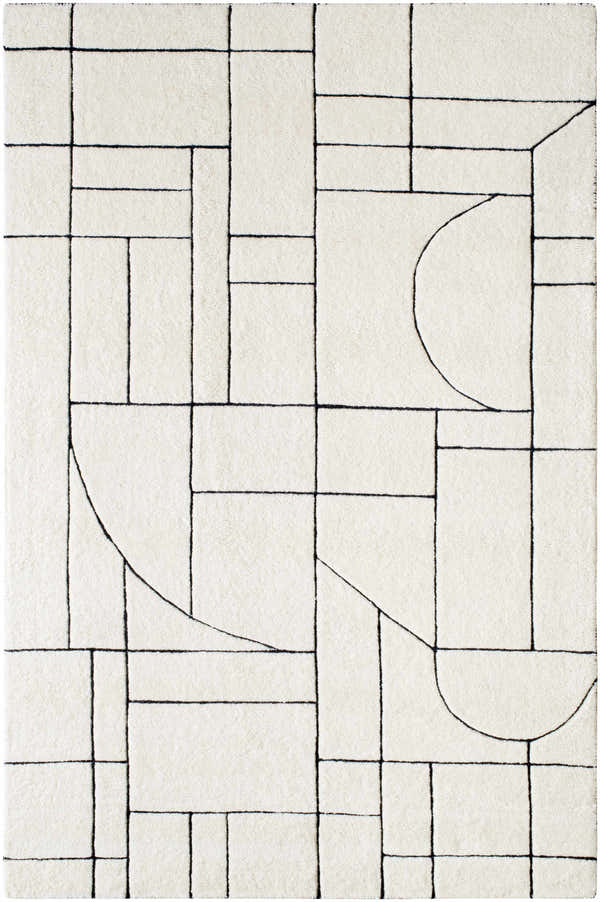 Sample Fusao Rose Cream Area Rug - Clearance
