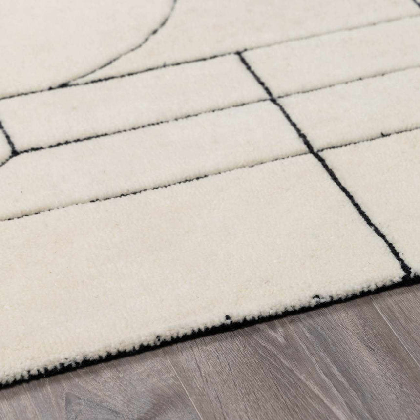 Fusao Rose Cream Area Rug - Clearance