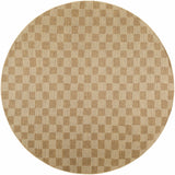 Kuval Checkered Brown Rug