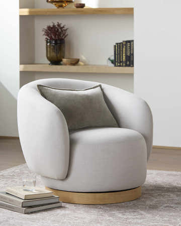 Scarperia Beige Accent Chair