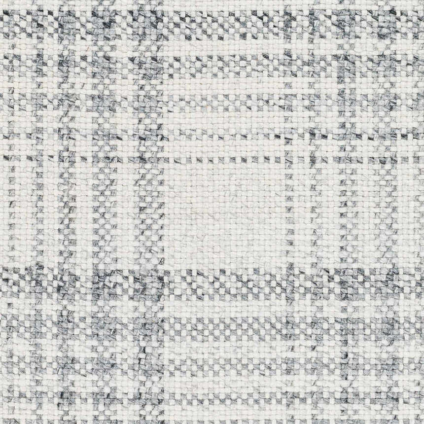 Sample Inara Gray Plaid Area Rug - Clearance