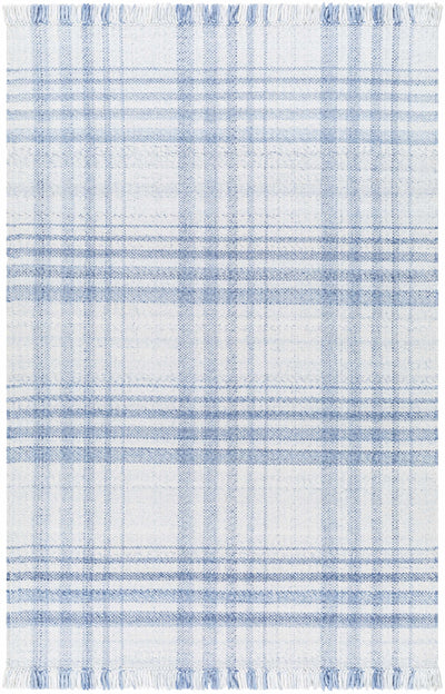 Inara Blue Plaid Area Rug