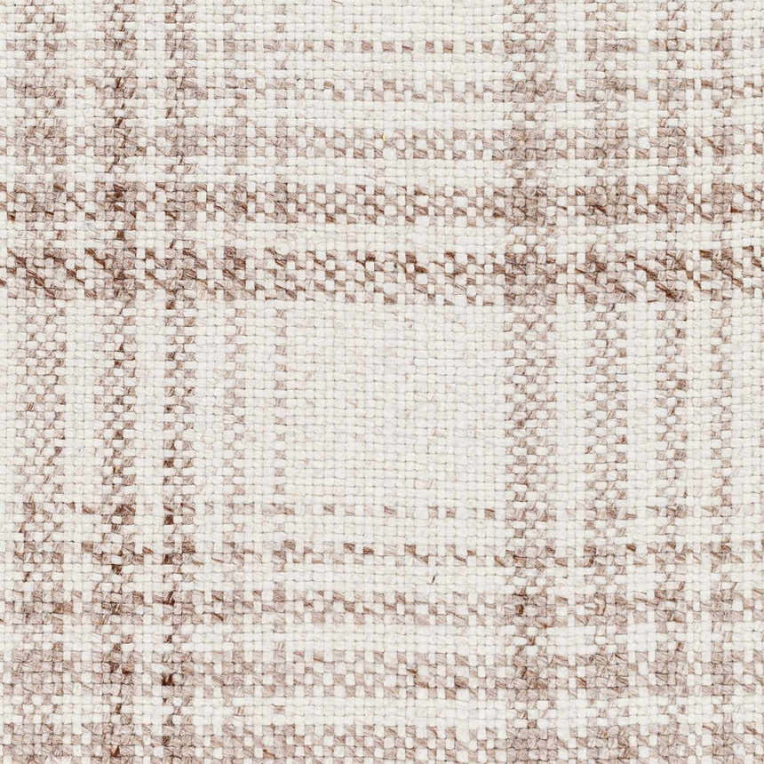 Made to Order Custom Size Inara Light Brown Plaid Area Rug