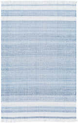 Made to Order Custom Size Loic Silver Blue Area Rug