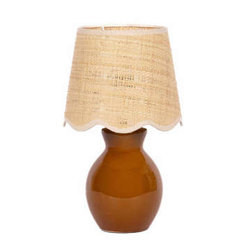 Salgareda Red Rattan Table Lamp