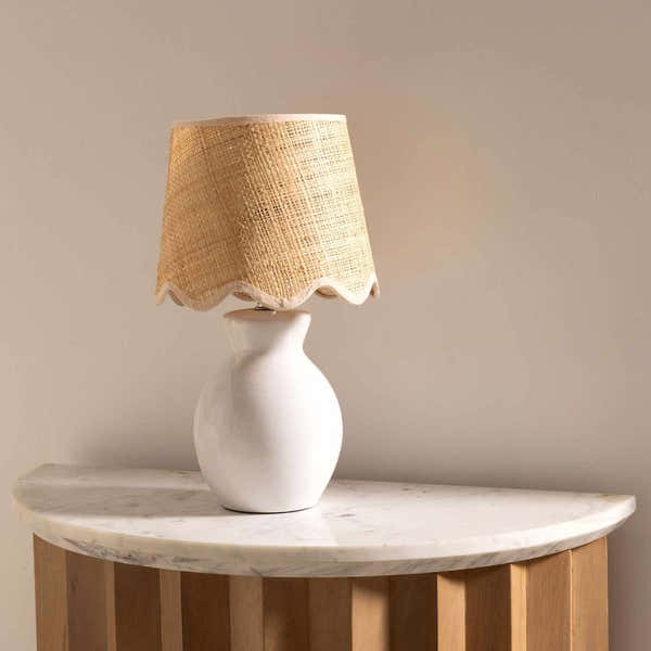 Salgareda White Ceramic Table Lamp