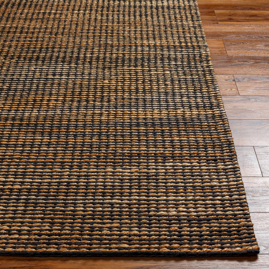 Made to Order Custom Size Riki Black Area Rug