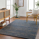 Made to Order Custom Size Riki Navy Area Rug