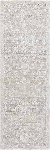 Made to Order Custom Size White Derya Area Rug