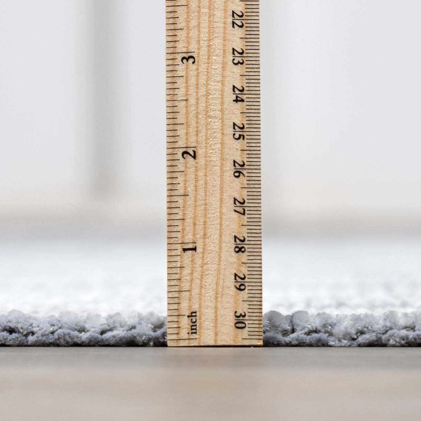 Isako Blue & Gray Solid Washable Area Rug - Clearance