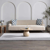 Isako Blue & Gray Solid Washable Area Rug - Clearance