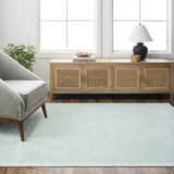 Sample Isako Seafoam Solid Washable Area Rug - Clearance