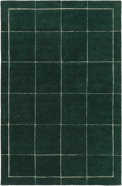 Sample Siarl Green Checkered Area Rug