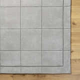 Made to Order Custom Size Siarl Gray Checkered Area Rug