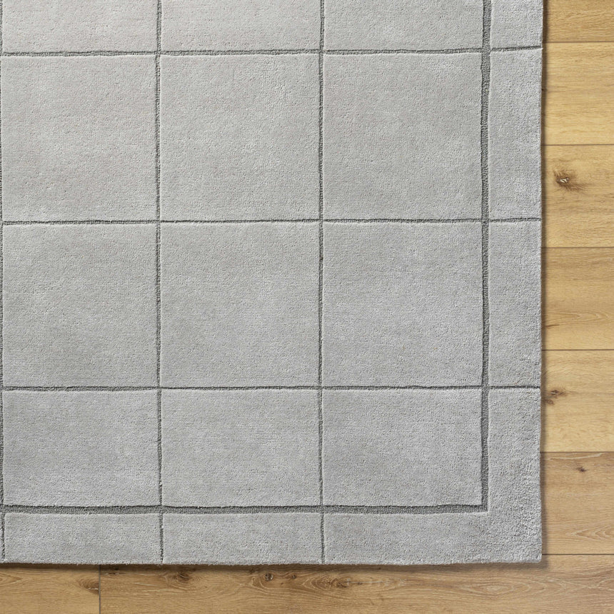 Made to Order Custom Size Siarl Gray Checkered Area Rug