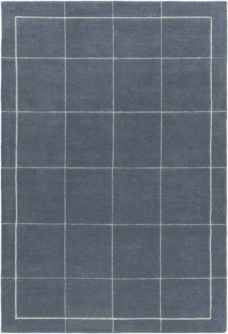 Made to Order Custom Size Siarl Dark Gray Checkered Area Rug
