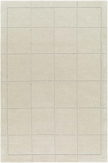 Made to Order Custom Size Siarl Cream Checkered Area Rug