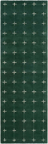 Made to Order Custom Size Sanvi Green Wool Area Rug