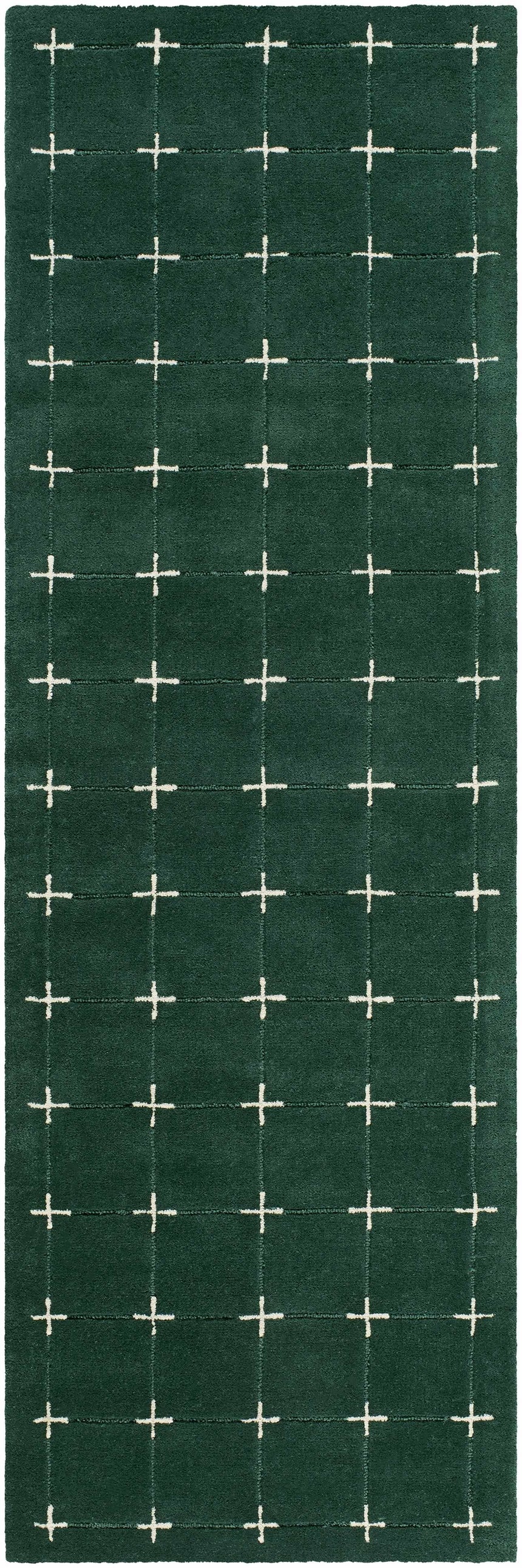 Made to Order Custom Size Sanvi Green Wool Area Rug