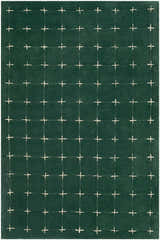 Sample Sanvi Green Tufted Hand Tufted Wool Area Rug
