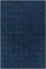 Made to Order Custom Size Sanvi Navy Wool Area Rug