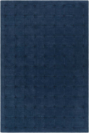 Made to Order Custom Size Sanvi Navy Wool Area Rug
