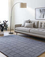Made to Order Custom Size Sanvi Charcoal Area Rug