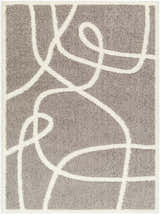 Sample Gilon Taupe Plush Area Rug - Clearance