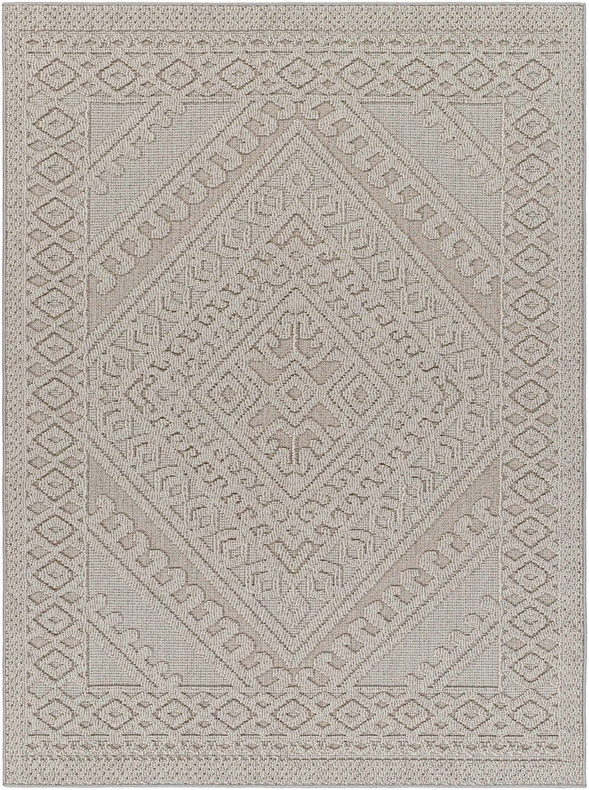 Sample Hibah Natural Gray Area Rug - Clearance