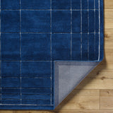 Made to Order Custom Size Sedna Navy Wool Area Rug