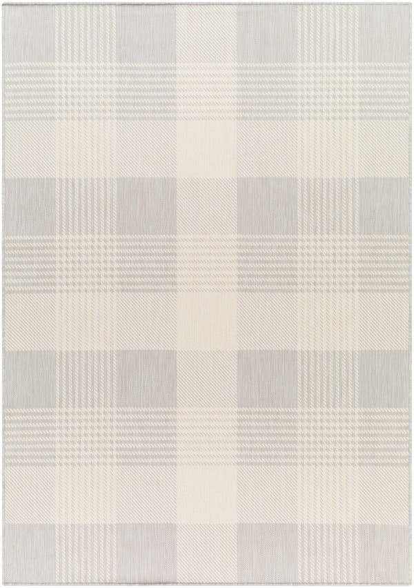 Sample Aubin Ivory Plaid Area Rug - Clearance