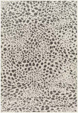 Sample Erno Gray Leopard Print Area Rug - Clearance