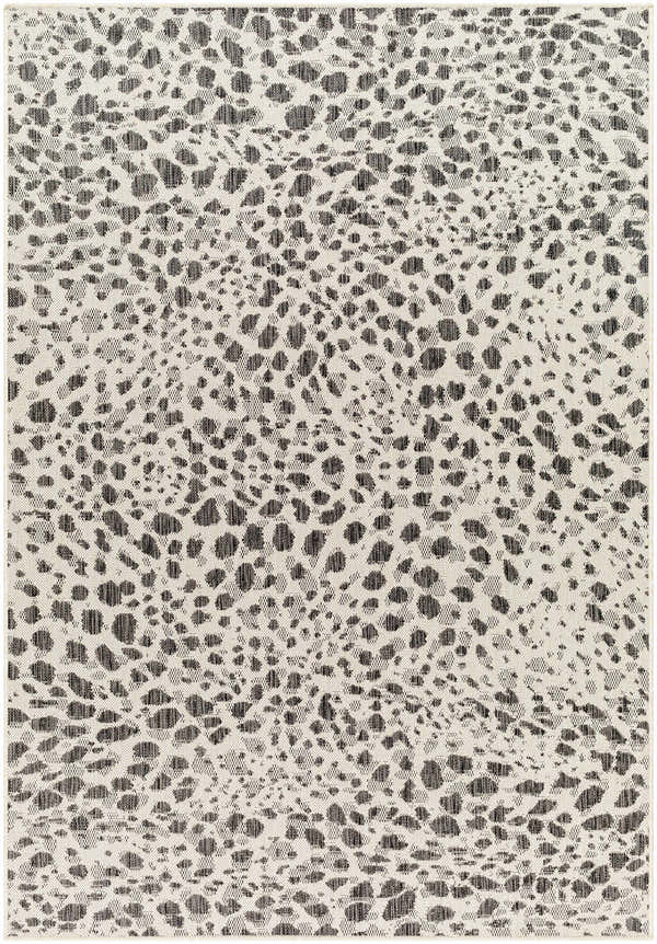 Sample Erno Gray Leopard Print Area Rug - Clearance