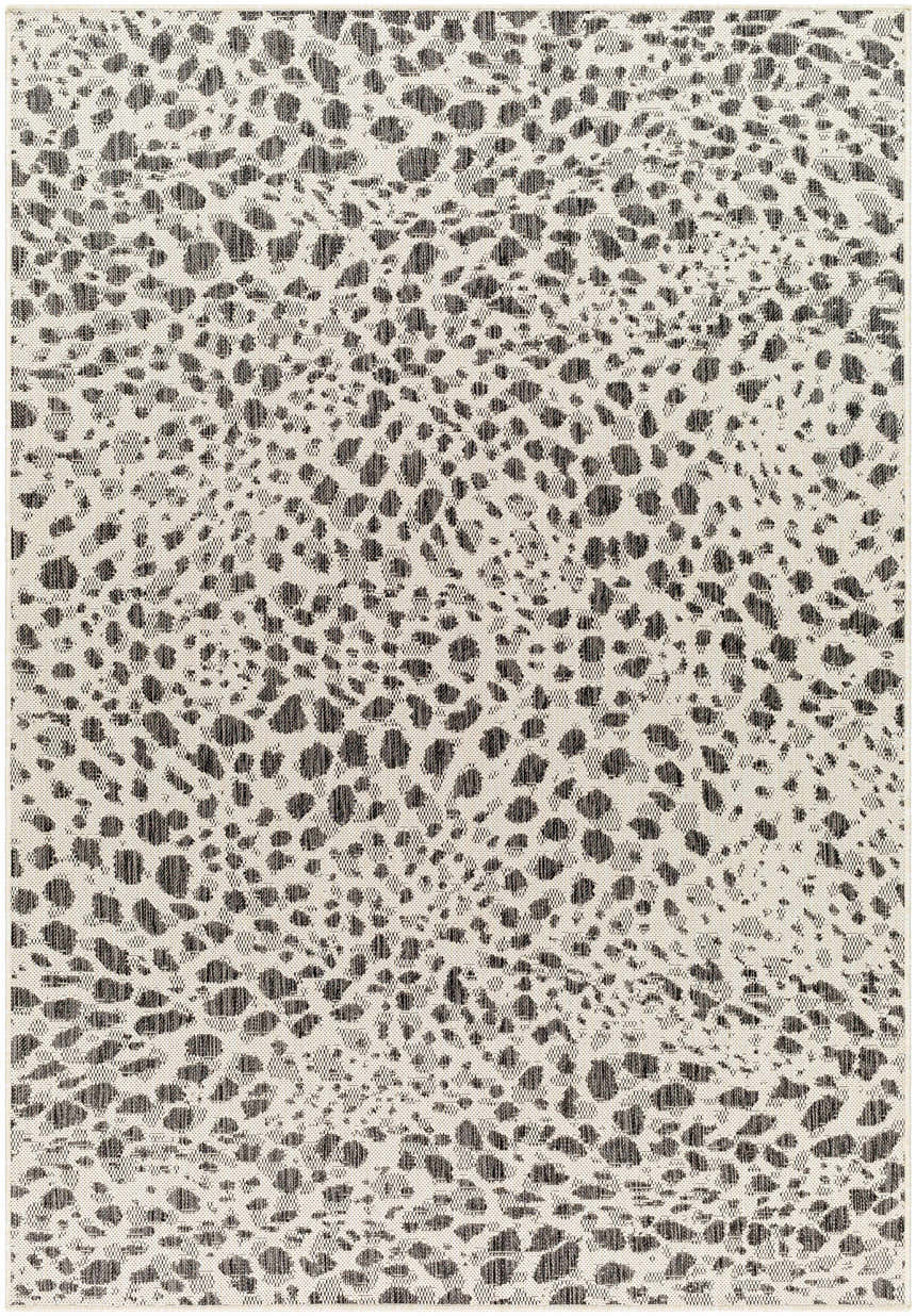 Sample Erno Gray Leopard Print Area Rug - Clearance