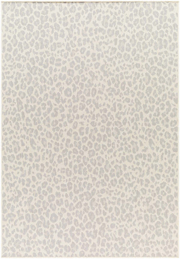 Sample Garbo Cream Leopard Print Area Rug - Clearance