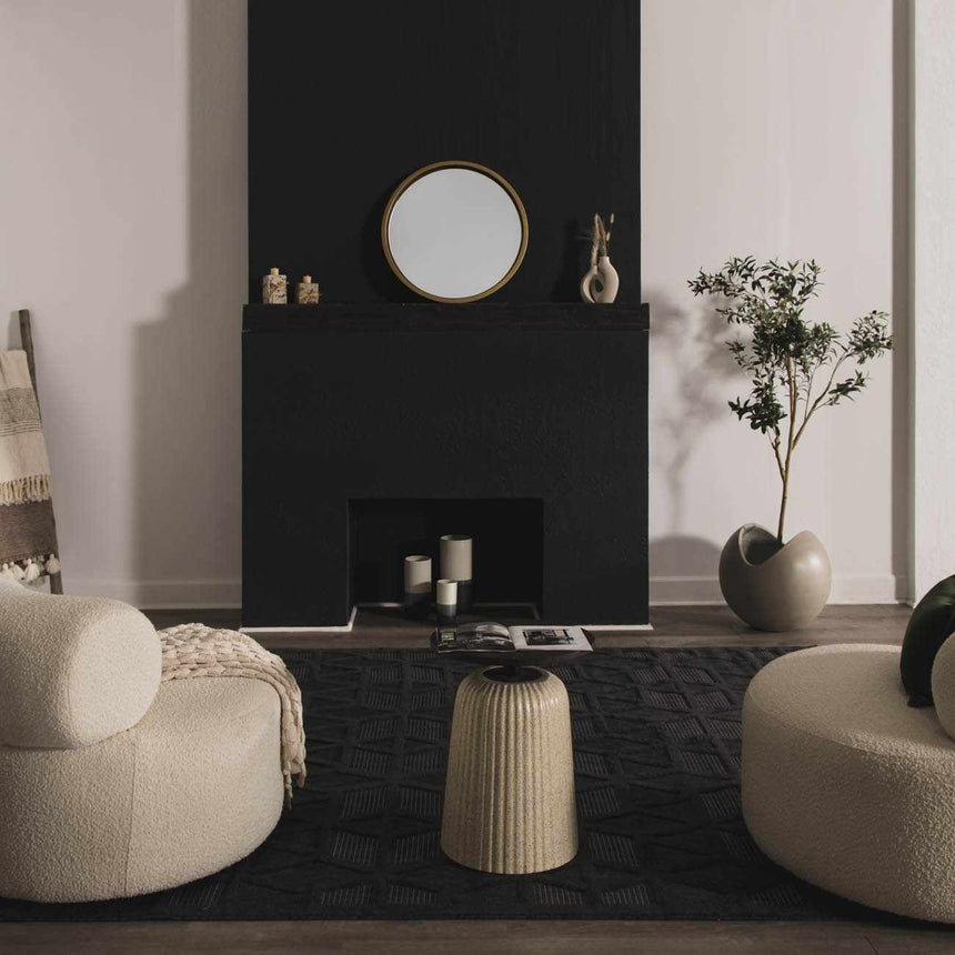 Nuri Black Outdoor Rug