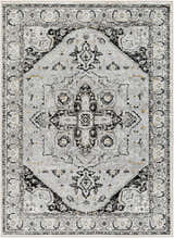 Sample Gauri Gray Medallion Area Rug - Clearance