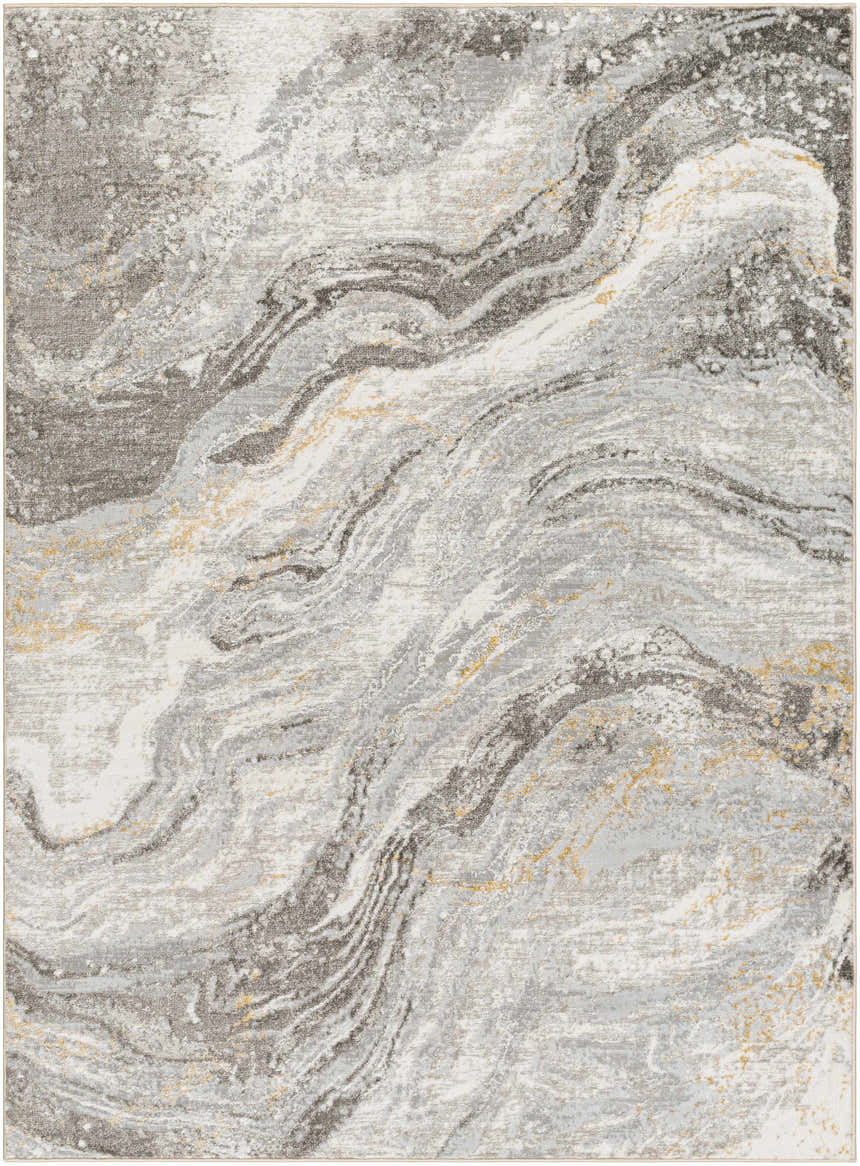 Sample Tess Gray & Brown Marble Area Rug - Clearance